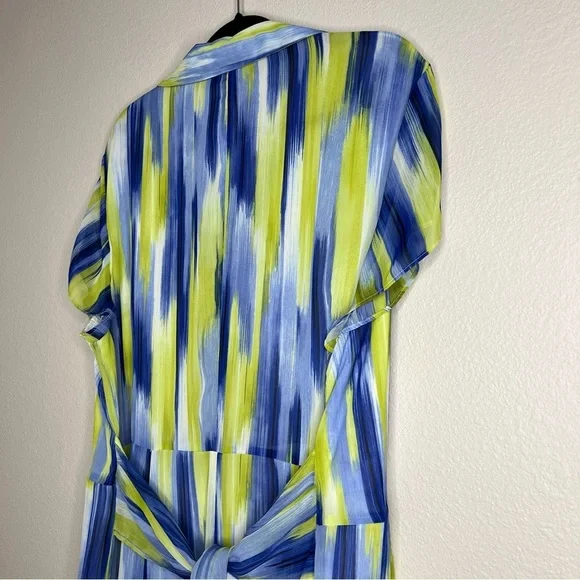 Evan Picone Blue and Green Patterned Dress - Picture 11 of 11